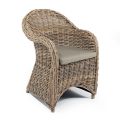 Outdoor Armchair in Kubù with Seat Cushion - Nazgul