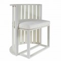 Outdoor Dining Armchair in Aluminum and Luxury Design Ropes - Julie
