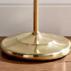 Vintage Floor Standing Bathroom Towel Holder with 3 Arms Design in Brass – Brest Viadurini