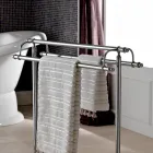 Brass Floor Towel Holder Vintage Style Made in Italy - Umaima Viadurini