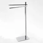 Modern Towel Rack with 2 Iron Arms Made in Italy - Cali Viadurini
