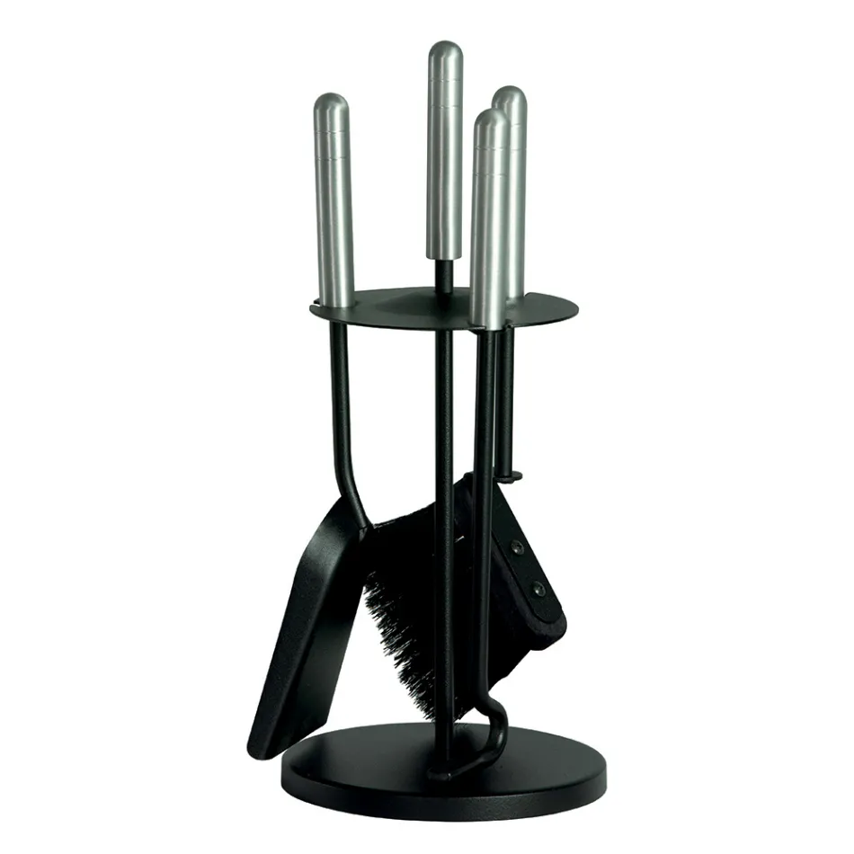 Tool Holder with 3 Metal Tools in Different Finishes Made in Italy - Darbuka Viadurini