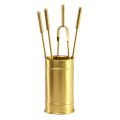 Brass Fireplace Tool Holder 4 Pieces Made in Italy - Giraffe