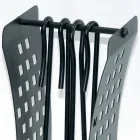 Tool holder with modern lines in metal and 4 tools made in Italy - Maiko Viadurini