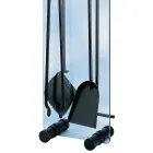 Tempered Crystal Tool Holder with 4 Accessories Made in Italy - Zebra Viadurini