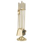 Brass Tool Holder with 4 Accessories Height 65 cm Made in Italy - Kangaroo Viadurini