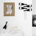 Transparent Bottle Wall Holder Baby Small L6xH60xP11cm Viadurini