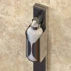 Column Dispenser Holder in Luxury Black or Gold Steel Made in Italy - Giovina Viadurini