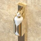 Column Dispenser Holder in Luxury Black or Gold Steel Made in Italy - Giovina Viadurini