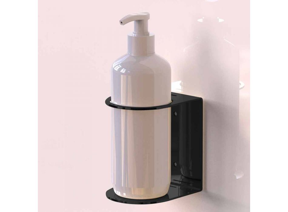 Chrome or Glossy Black Wall Dispenser Holder with or without Shoplifting - Adelchisa