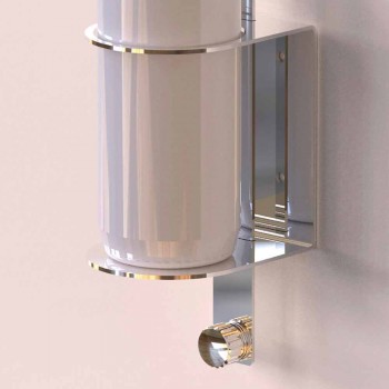 Chrome or Glossy Black Wall Dispenser Holder with or without Shoplifting - Adelchisa