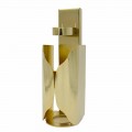 Dispenser Holder in Gold Plated Steel and in 7 Finishes Made in Italy - Aldesira