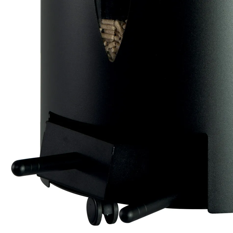 Pellet holder with lid, broom and shovel Made in Italy - Cacatua Viadurini