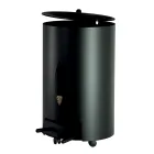 Pellet holder with lid, broom and shovel Made in Italy - Cacatua Viadurini