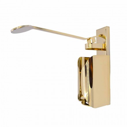 Wall Mounted Soap Holder in Gold Plated Steel and 7 Italian Luxury Finishes - Aleida Viadurini