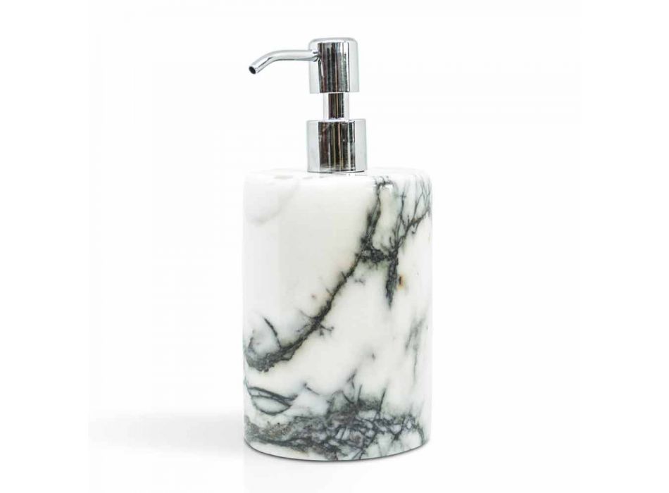 Bathroom Soap Holder in Paonazzo Marble of Made in Italy Design - Curt