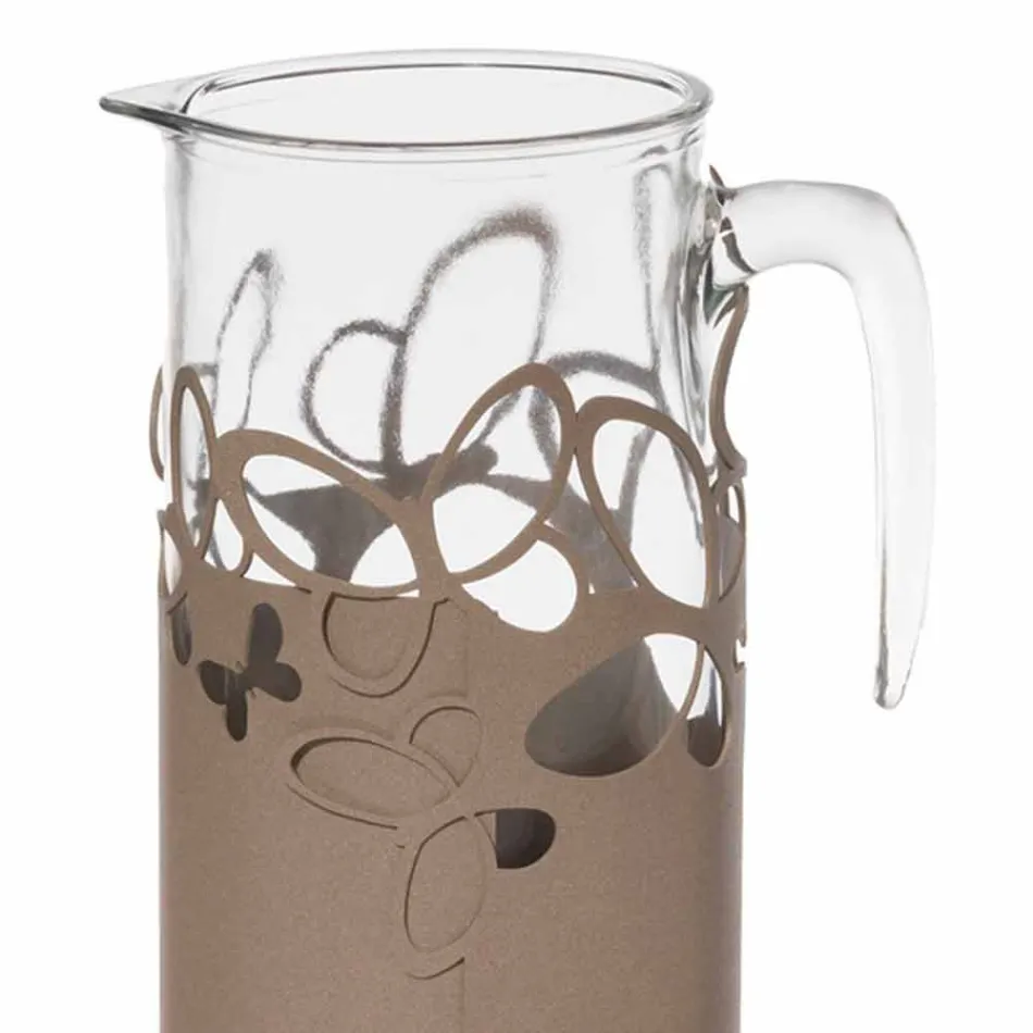 Modern Bottle Holder in White, Beige or Ivory Iron Made in Italy - Leiden Viadurini