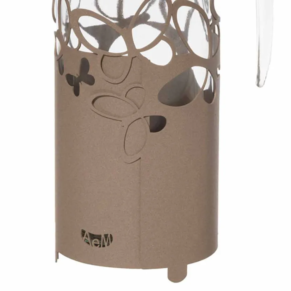 Modern Bottle Holder in White, Beige or Ivory Iron Made in Italy - Leiden Viadurini