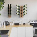Wall mounted suspended bottles holder Zia Gaia