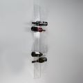 Wall Wine Bottle Holder in Transparent Acrylic Crystal - Piccolo