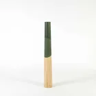Modern Candle Holder in Solid Pine Wood with Colored Details - Candor Viadurini