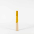 Modern Candle Holder in Solid Pine Wood with Colored Details - Candor Viadurini