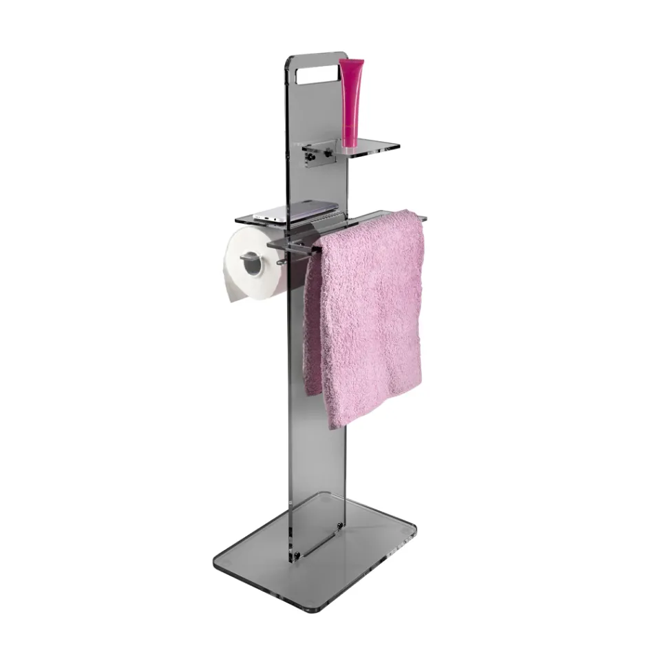 Paper Holder, Towel and Bidet Soap Holder Made in Italy - Pluto Viadurini