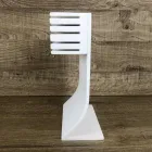 Kitchen Knife Holder in White Corian Made in Italy Design - Ivanova Viadurini