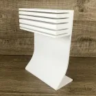 Kitchen Knife Holder in White Corian Made in Italy Design - Ivanova Viadurini