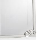 Support Photo Frame in Silver Metal Vertical Design with Rings - Bridal Viadurini