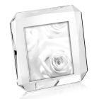 Square Table Photo Frame in Crystal Italian Luxury Design - Alighieri Viadurini