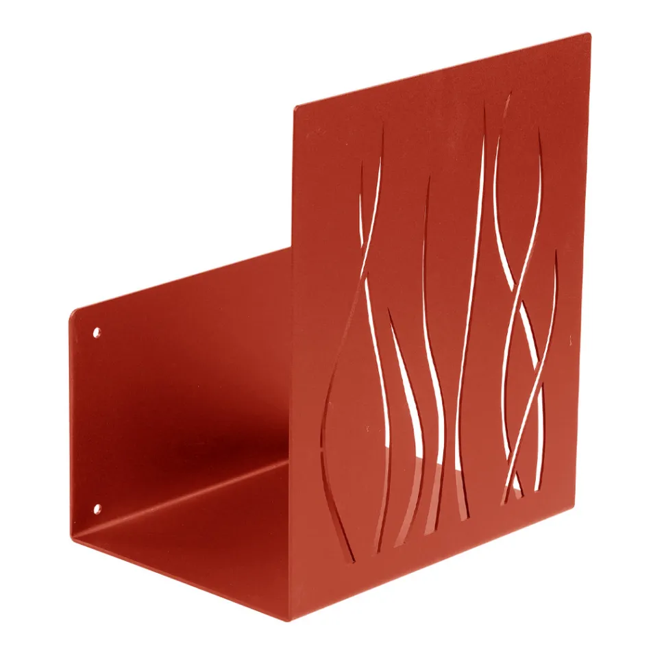 Indoor Firewood Holder in Painted Steel Made in Italy - Ghino Viadurini