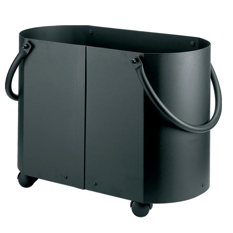 Wood holder in different finishes with 2 side handles Made in Italy - Impala Viadurini