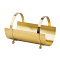 Brass wood holder with 4 feet Made in Italy - Leone