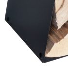 Modern Floor Log Holder in Painted Steel Made in Italy - Demetra Viadurini