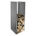 Modern Log Holder in Painted Steel Made in Italy - Patrik