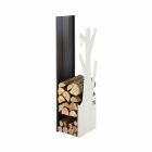 Firewood holder for Fireplace Made in Italy Design PLVA-028 Viadurini