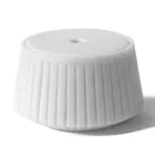 White Carrara Marble or Black Portoro Design Striped Storage Holder - Cairo Viadurini