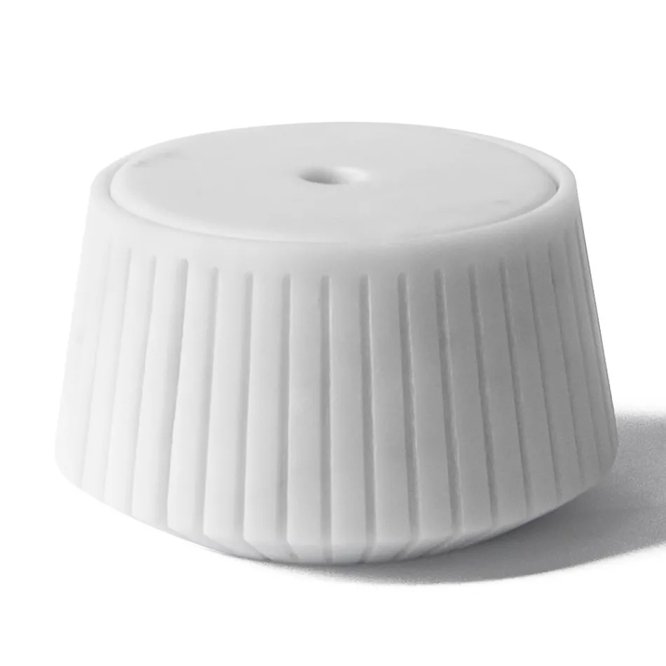 White Carrara Marble or Black Portoro Design Striped Storage Holder - Cairo Viadurini