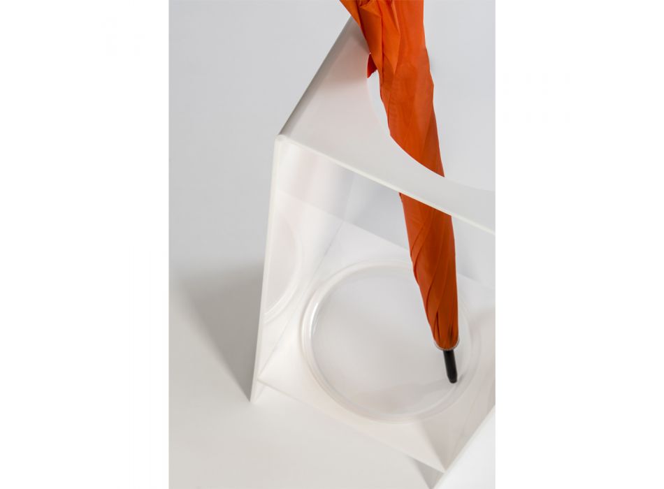 Umbrella Stand for Entrance in White or Transparent Plexiglass - Navel Viadurini
