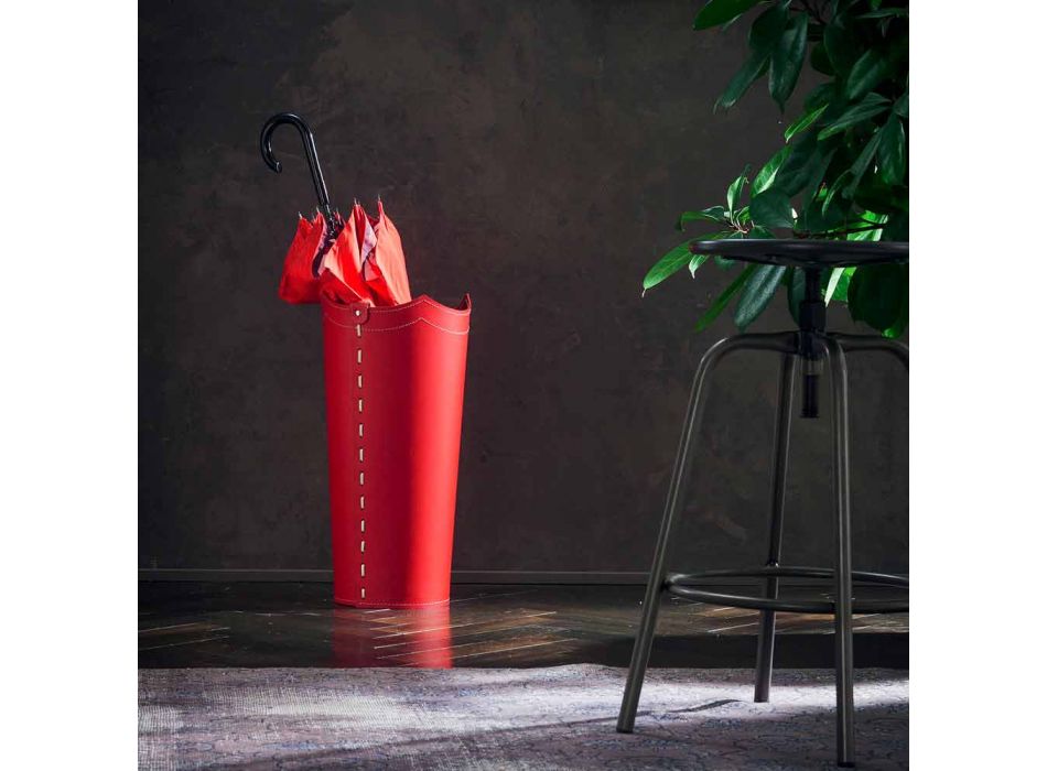 Design umbrella stand in leather for Umbrella home or office Viadurini