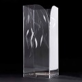 Design Umbrella Stand in Transparent Plexiglass with Engraved Leaves - Kanno