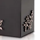 Modern Elegant Rectangular Design Umbrella Stand in Decorated Wood - Dekoro Viadurini