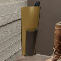 Umbrella stand in gold and bronze painted sheet metal Made in Italy - Azalea