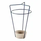 Umbrella Stand in Colored Metal and Concrete of Modern Italian Design - Rachid Viadurini