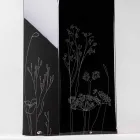 Modern Umbrella Stand in Black or Transparent Plexiglass with Engraving - Florinto Viadurini