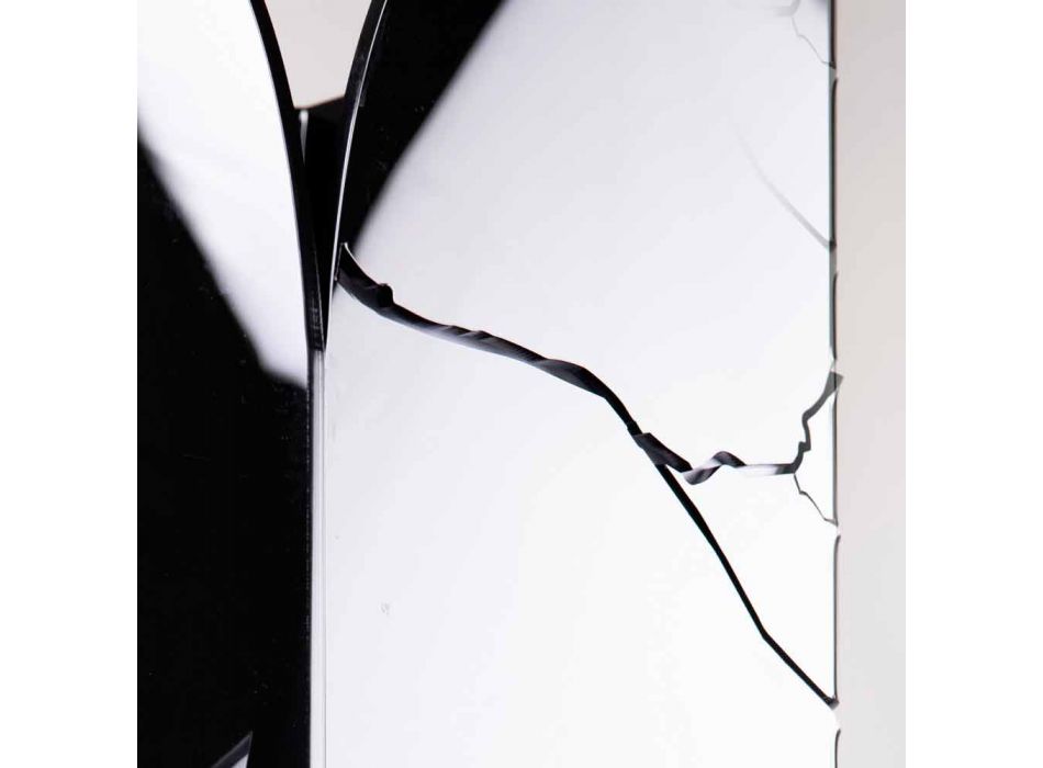 Black Plexiglass Umbrella Stand with 3D Engravings and Decorations, Modern Design - Farfo Viadurini