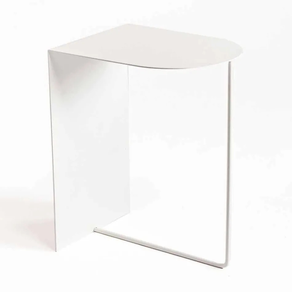 Modern Floor Magazine Rack in Colored Steel Made in Italy - Marinella Viadurini