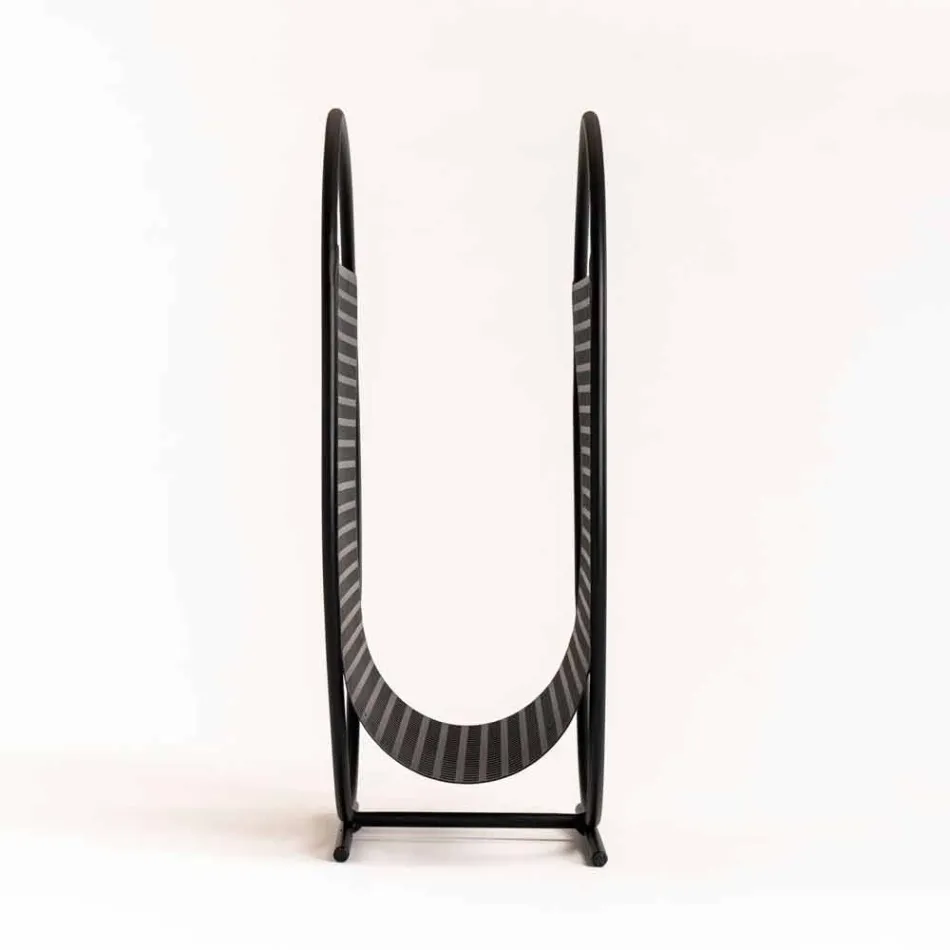 Round Design Steel Magazine Rack Made in Italy - Ladle Viadurini