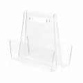 Modern Transparent Plexiglass Magazine Rack Made in Italy - Immoral